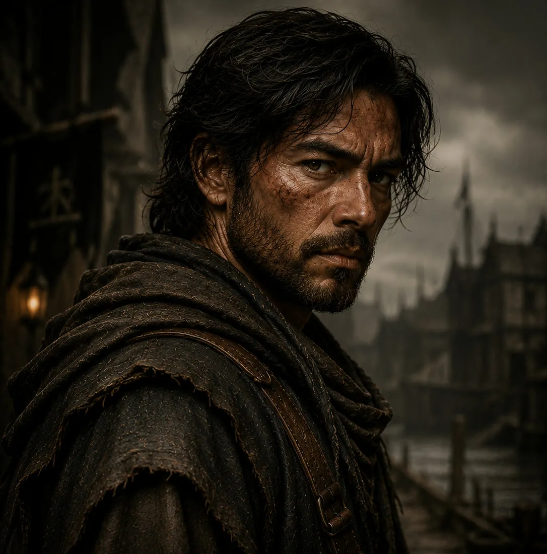 Corvin Melcham, painted portrait