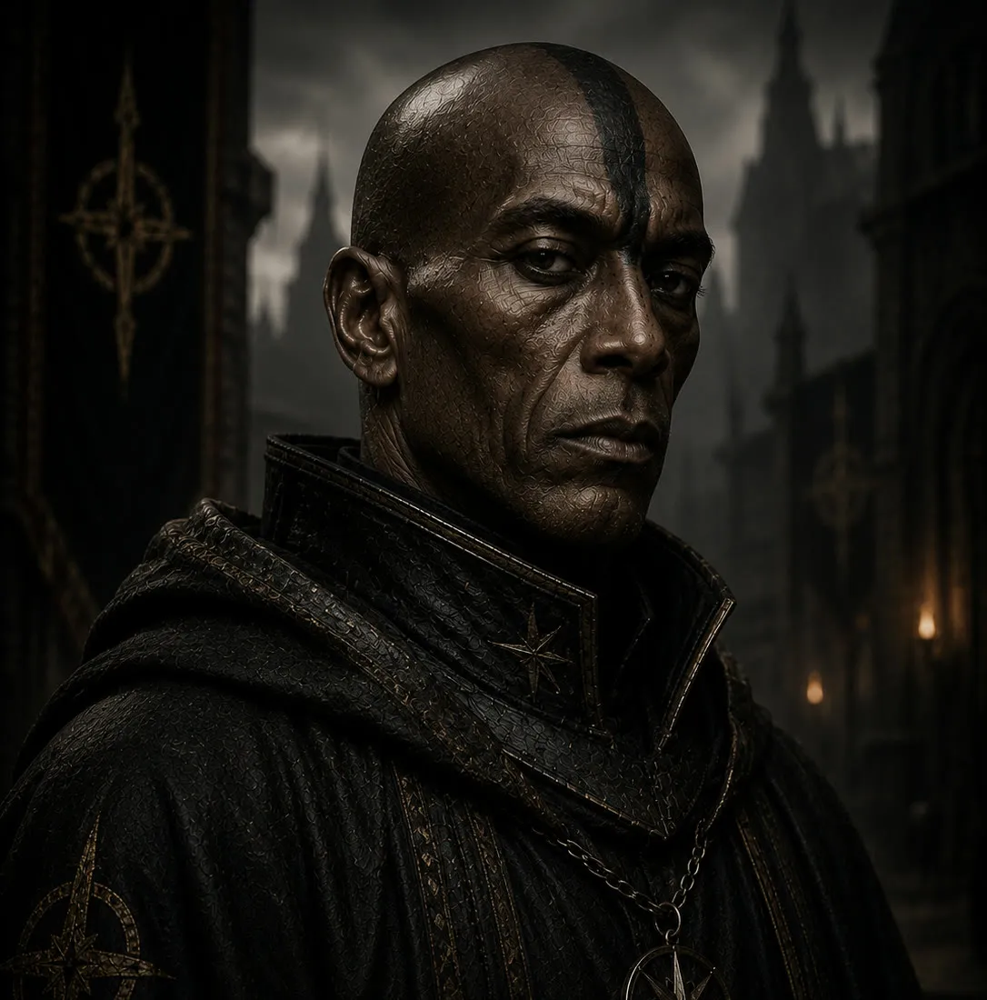 Distren, painted portrait